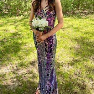 Sequin Prom Dress. Size 0